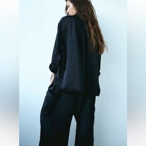 H&M Satin Pajamas Black